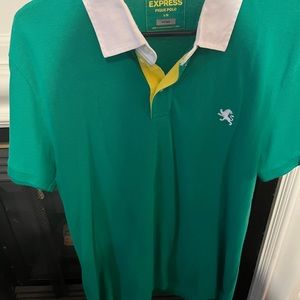 Express Polo Green Mens Shirt